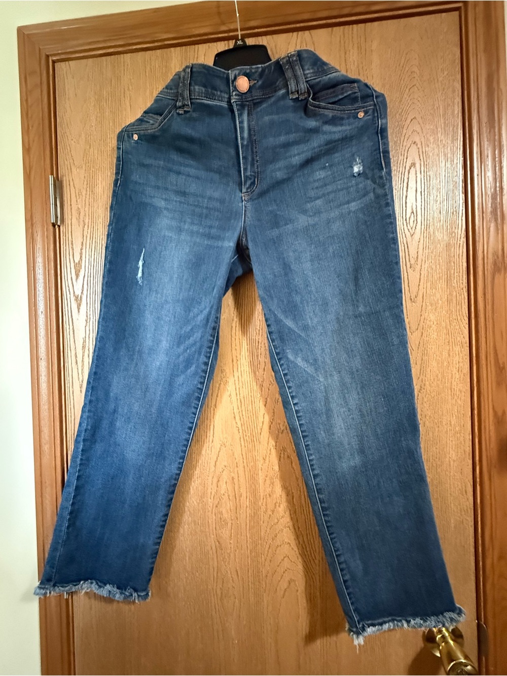 NWOT Democracy AB Solution High-Rise Jeans with Raw Frayed Hem